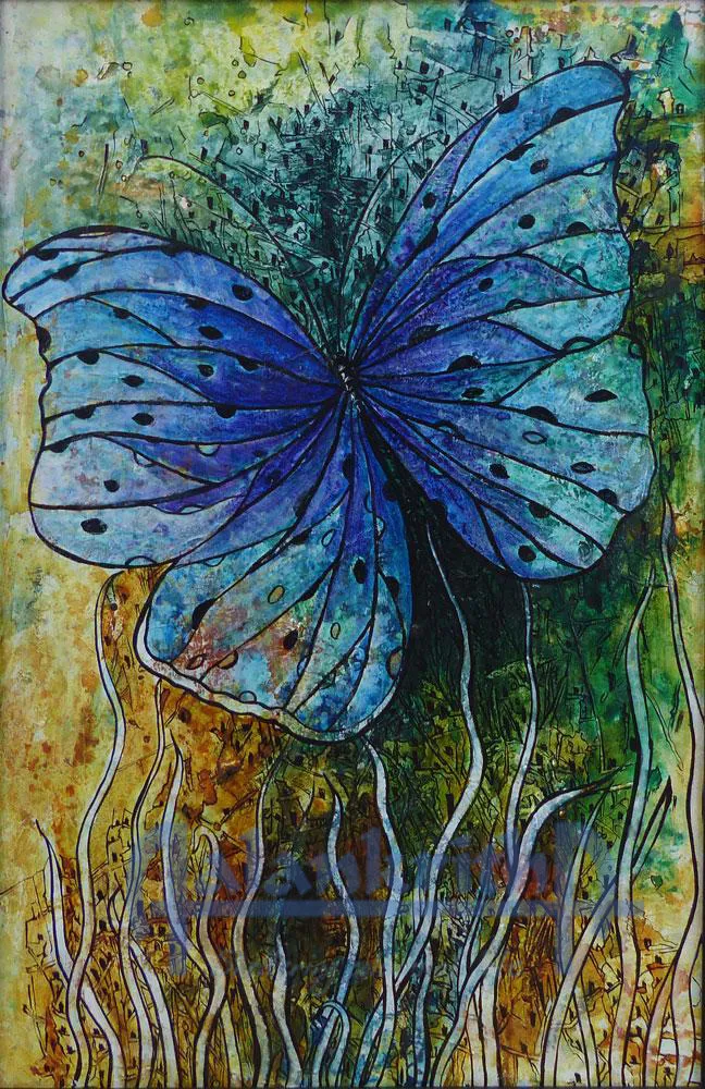 Blue Butterflies by Sowjanya Lavu