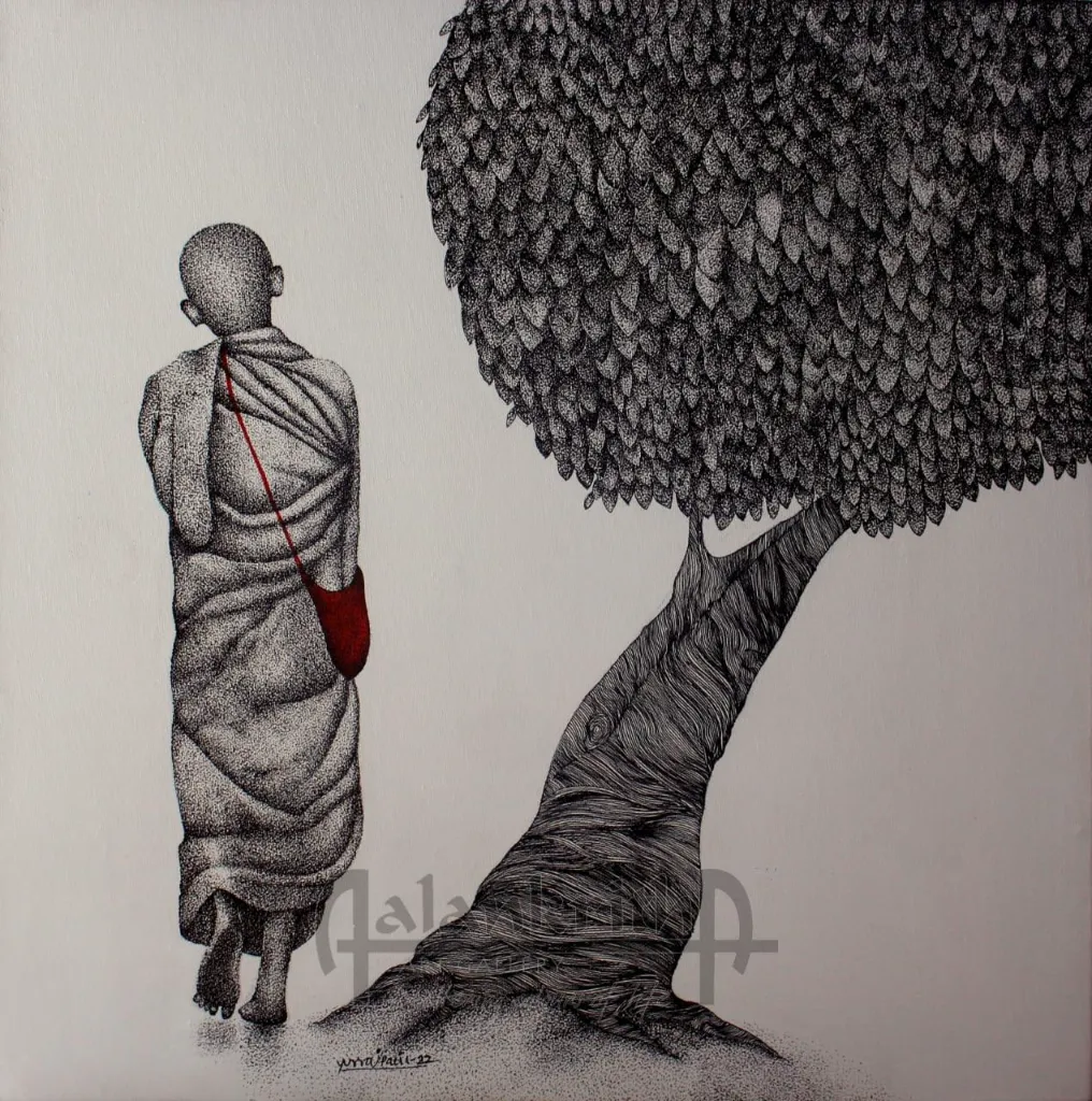 Man and Tree by Yuvraj Patil