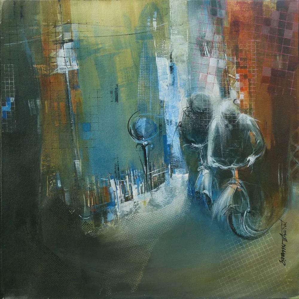 Cyclists by Bharat Das